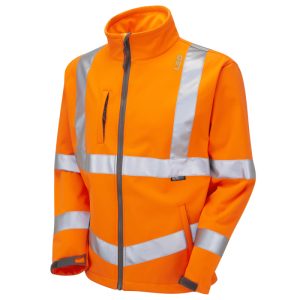 LEO Buckland ISO 20471 Class 3 Softshell Jacket Orange