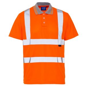 Hi Vis Rail Spec Short Sleeve Polo
