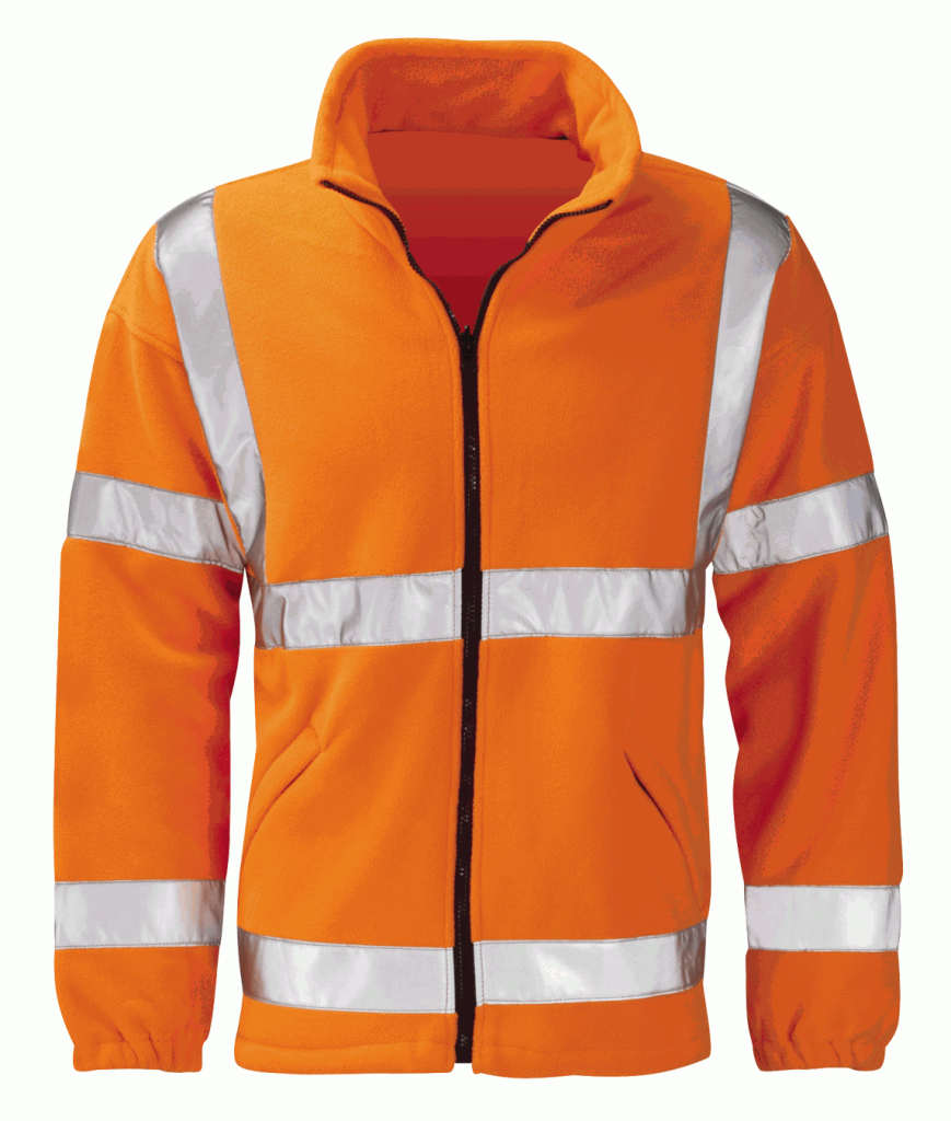 Hi Vis Gladiator Rail Spec Fleece Jacket Orange