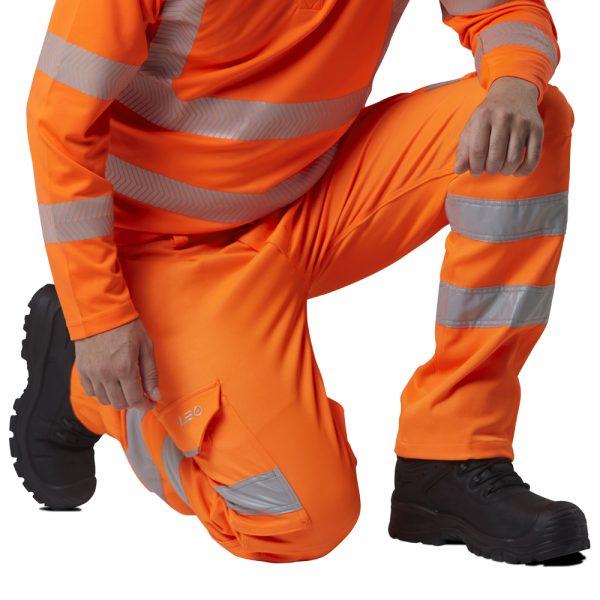 Leo Kingford EcoViz Stretch Rail Spec Cargo Trouser - Image 3