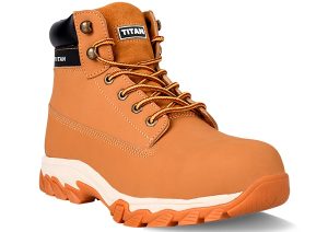 Titan Jaguar Nubuck Leather S3 Safety Boots Honey