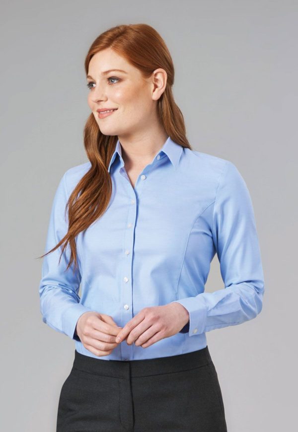 Brook Taverner Albany Ladies Long Sleeve Classic Oxford Shirt