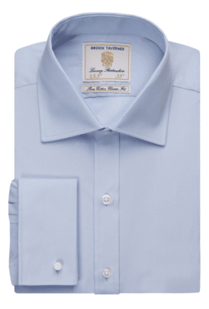Brook Taverner Chester Classic Fit Long Sleeve Shirt Cotton Poplin