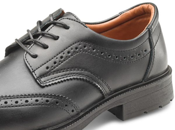 Brogue Black Safety Shoes - Image 2