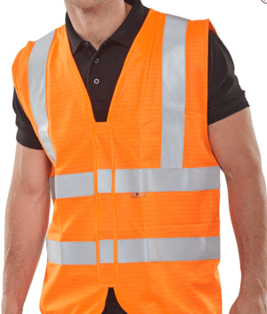 Bseen FR EN ISO20471 Hi-Vis Vest Orange