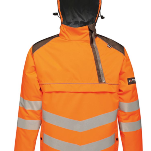 Regatta High Vis Overhead Bomber Jacket TS011 (TRA316) Orange/Grey
