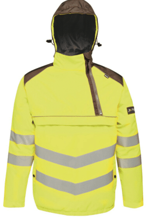 Regatta TRA316 High Vis Overhead Bomber Jacket Yellow/Grey