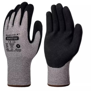 BMG758 Cut D High Strength Nylon/Nitrile Sandy Finish Glove (Pack of 10)