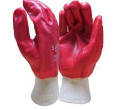 Fully Coated Knit Wrist PVC Gloves (Pack of 12)
