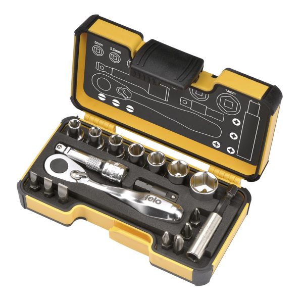 Felo XS 18 – 18 Piece 1/4″ Ratchet Set - Image 6