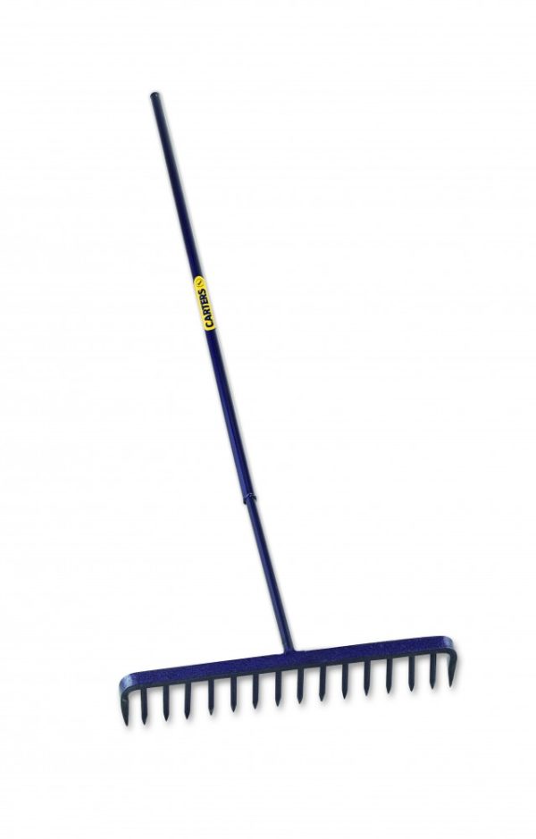 Carters 16T Round Tarmac Rake Steel Shaft