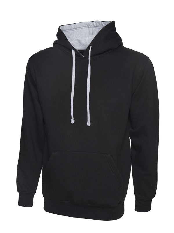 Uneek Contrast Hooded Sweatshirt - UC507
