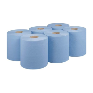 Centrefeed 2ply Blue Tissue Roll (Pack 6)