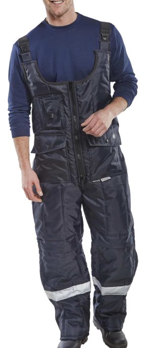 Coldstar Freezer Bib & Braces Navy Blue