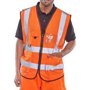 Hi Vis Orange Executive Waistcoat