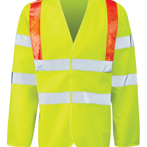Hi Vis Jerkin With Red Braces (WILSON)