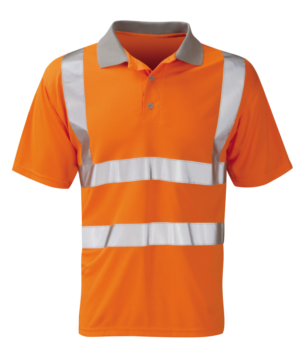 Hi Vis Rail Spec Short Sleeve Polo (Mercury)