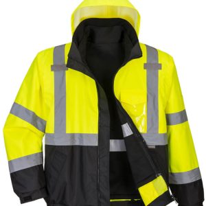 Hi Vis Premium 3 In 1 Bomber Jacket