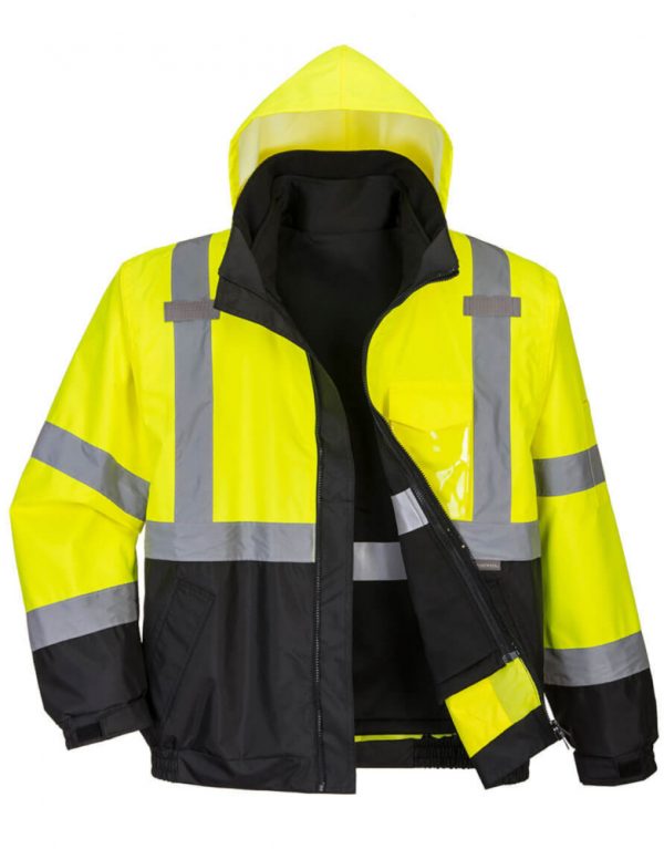 Hi Vis Premium 3 In 1 Bomber Jacket