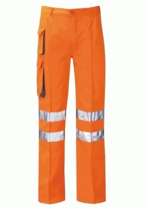 Hi Vis Orange Rail Spec Combat Trousers (PCRTC)