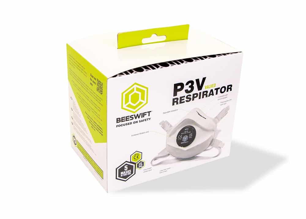 B-Brand FFP3 P3V Mask Valved BBP3VN (Box 5)