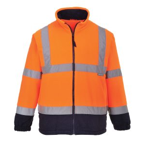 Hi Vis Two Tone Fleece Orange/Navy - F301
