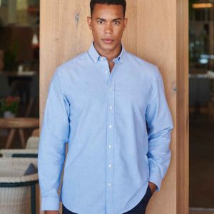 Henbury HB512 Modern Long Sleeve Oxford Shirt