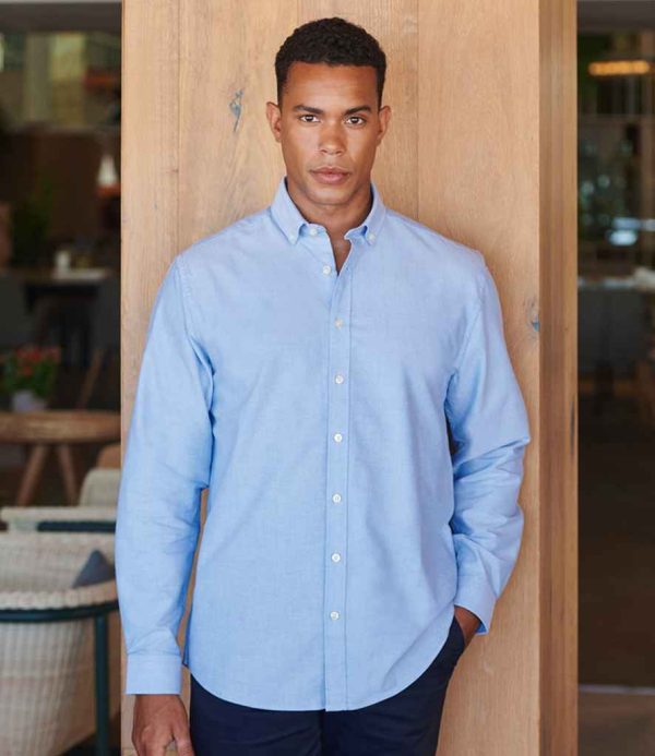 Henbury HB512 Modern Long Sleeve Oxford Shirt