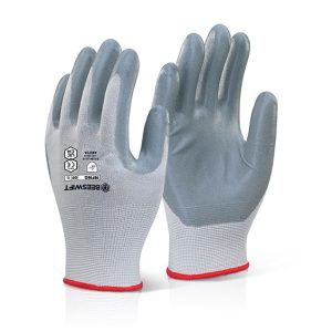 Beeswift Nitrile Foam Nylon Glove