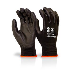 Beeswift PU Coated Glove Black - Large