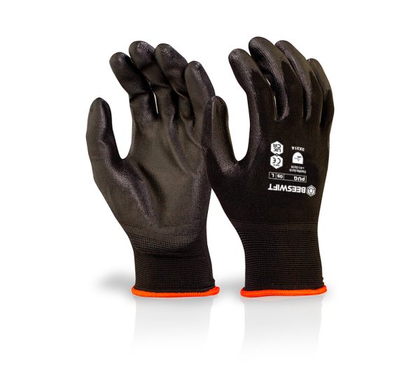 Beeswift PU Coated Glove Black - Large