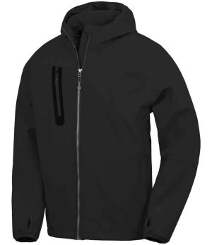 Result Recycled Three Layer Printable Hooded Soft Shell Jacket RS909