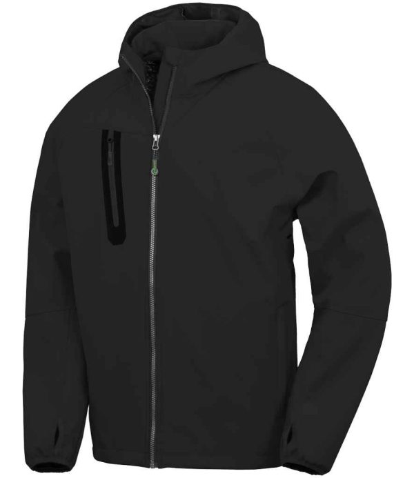 Result Recycled Three Layer Printable Hooded Soft Shell Jacket RS909