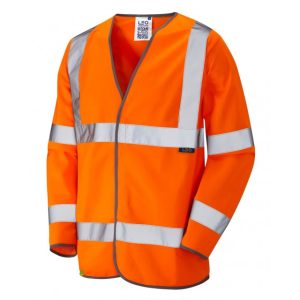 Leo Shirwell Class 3 Sleeved Orange Waistcoat