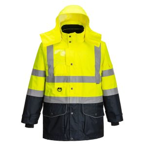 Hi Vis 7-In-1 Waterproof Traffic Jacket