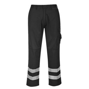 Portwest Iona Black Safety Combat Trousers - S917