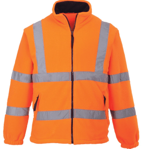 Hi Vis Mesh Lined Rail Spec Fleece