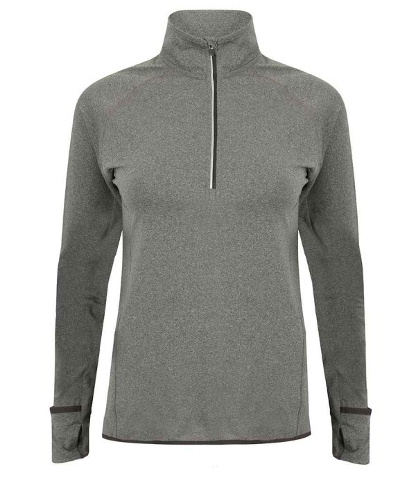 Tombo Women's Long Sleeved 1/4 Zip Top