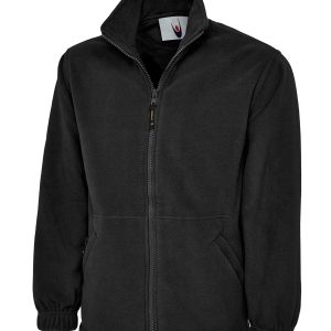 Uneek Black Premium Full Zip Micro Fleece Jacket