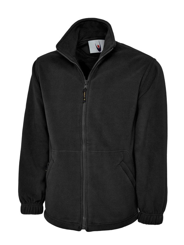 Uneek Black Premium Full Zip Micro Fleece Jacket