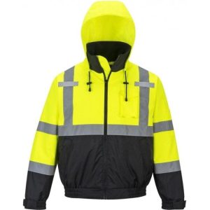 Hi Vis Premium 2 In 1 Bomber Jacket
