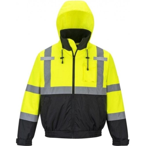 Hi Vis Premium 2 In 1 Bomber Jacket