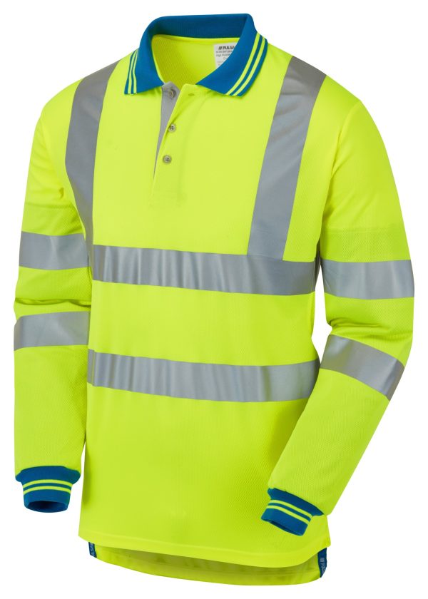 Pulsar Hi Vis Long Sleeved Polo Shirt (P458)
