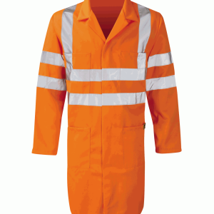 Hi Vis Beta Rail Spec Warehouse Style Long Coat
