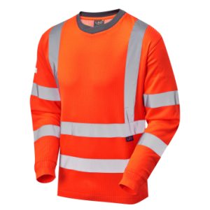Leo Riverton ISO 20471 Class 3 Comfort EcoViz PB Sleeved T-Shirt Orange