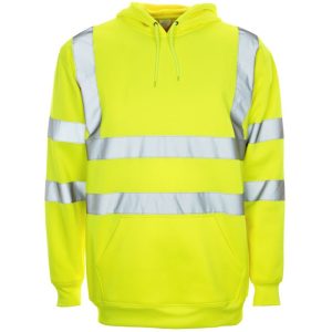 Hi Vis Yellow Hooded Sweatshirt