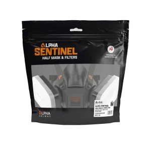 Alpha Sentinel Half Mask Retail Bag with P3H Filters - Medium