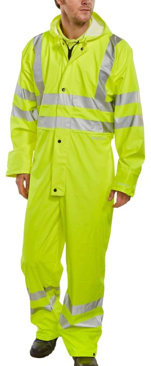Hi Vis Super B-Dri Breathable Coverall