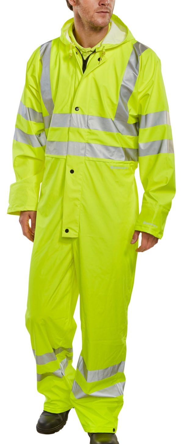 Hi Vis Super B-Dri Breathable Coverall