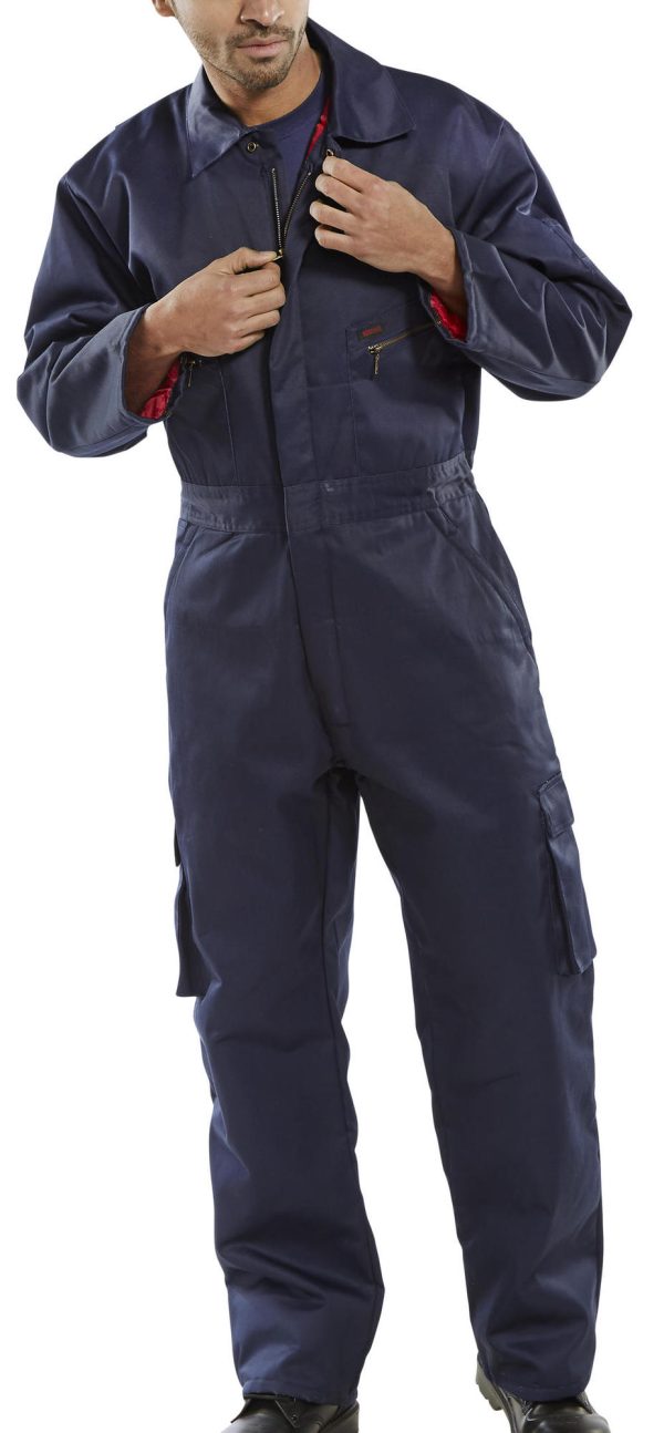Quilted Navy Coverall
